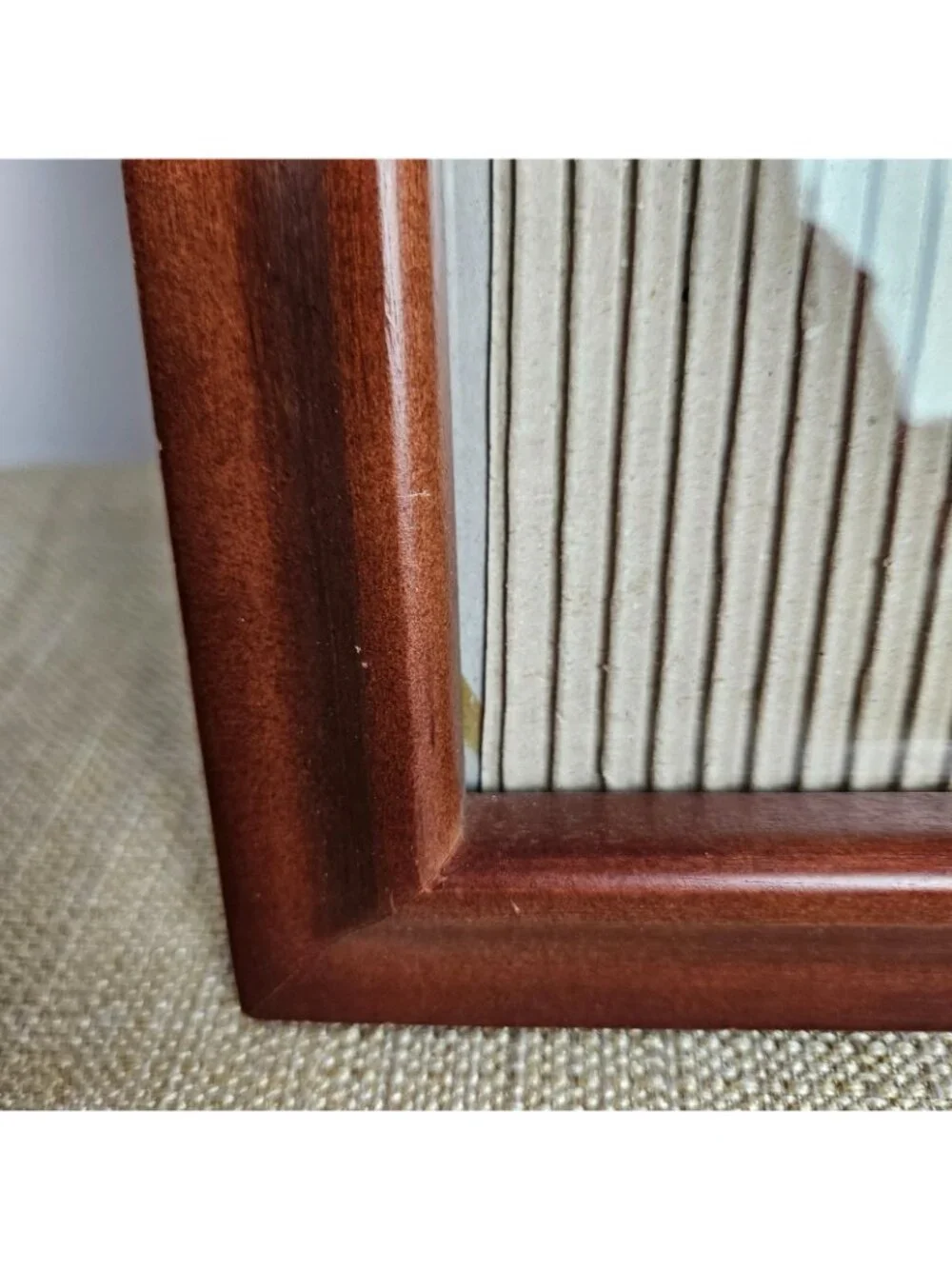 Wood Picture Frame 5x7 Tabletop Easel Back Minimalist Classic Warm Decor